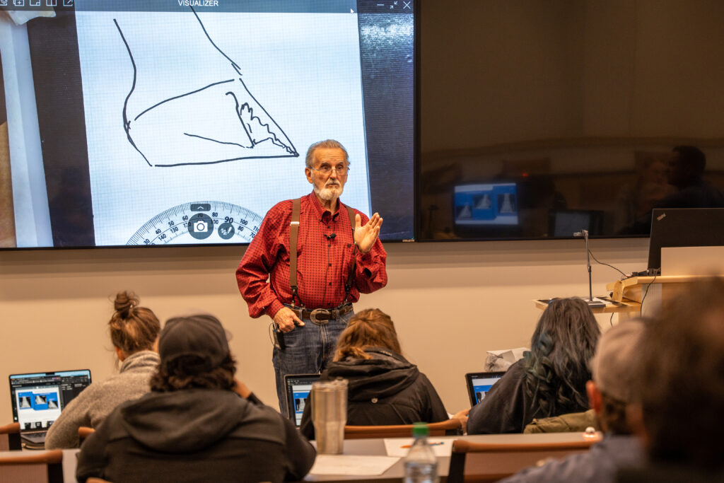 Ric Redden teaching a lecture